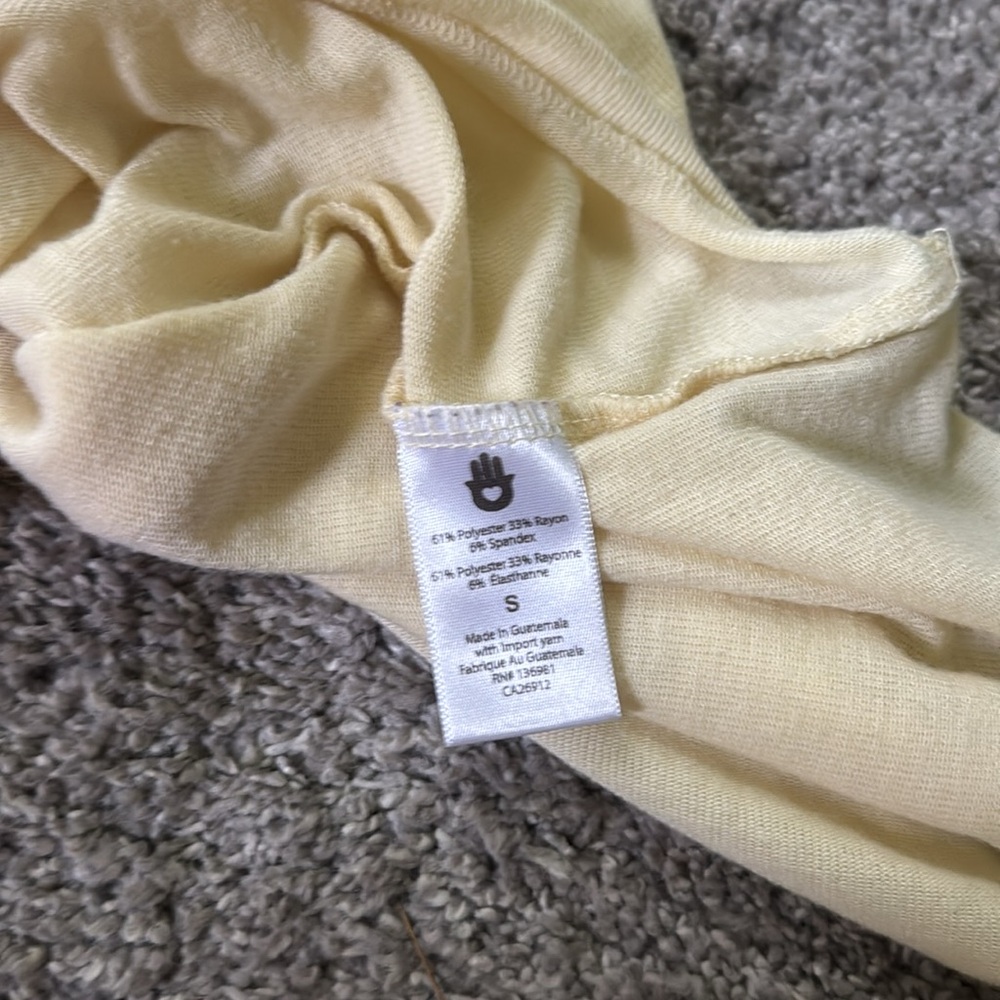 Spiritual Gangster Cream Sleeveless Muscle Tee with Tie Front - Picture 5 of 6